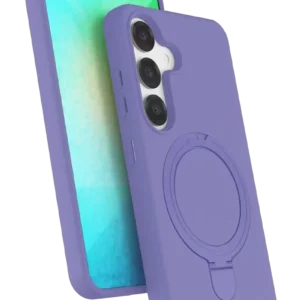 Newface Samsung Galaxy S25 Regal Magsafe Standlı Kapak - Lila