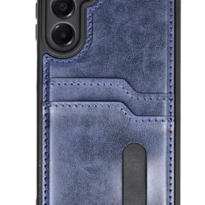 Newface Samsung Galaxy A25 5g Kılıf Sara Kartvizitli Deri Kılıf - Lacivert