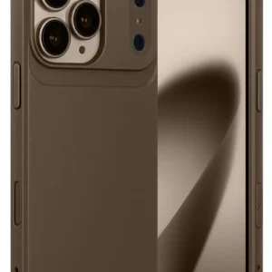 Newface Apple İphone 17 Pro Max Auto Focus Karbon Kapak - Kahverengi