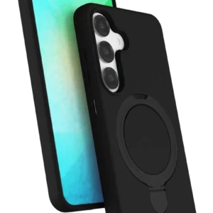 Newface Samsung Galaxy S25 Regal Magsafe Standlı Kapak - Siyah