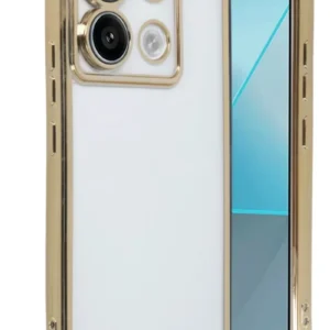 Newface Xiaomi Redmi Note 13 Pro 4g Kılıf Razer Lensli Silikon - Gold