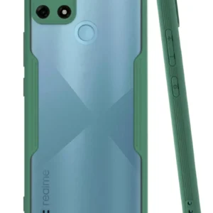 Newface Realme C25y Kılıf Platin Silikon - Yeşil