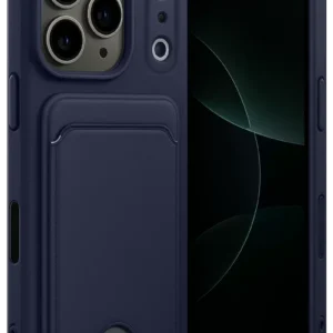 Newface Apple İphone 17 Pro Kelvin Kartvizitli Silikon - Lacivert