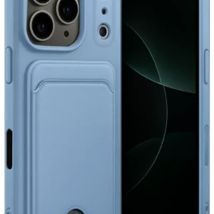 Newface Apple İphone 17 Pro Kelvin Kartvizitli Silikon - Mavi