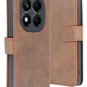 Newface Xiaomi Redmi Note 14 Pro 5g Kılıf Trend S Plus Kapaklı Kılıf - Taba