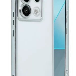 Newface Xiaomi Redmi Note 13 Pro 5g Kılıf Razer Lensli Silikon - Gümüş