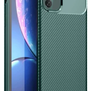 Newface İphone 11 Kılıf Auto Focus Karbon Kapak - Koyu Yeşil