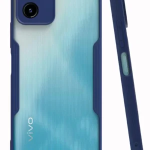 Newface Vivo Y15s Kılıf Platin Silikon - Lacivert