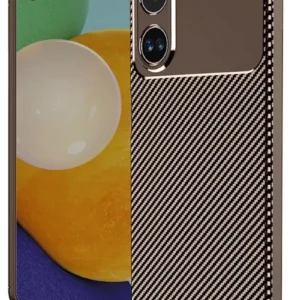 Newface Xiaomi Poco X7 Pro Kılıf Auto Focus Karbon Kapak - Kahverengi