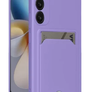 Newface Samsung Galaxy A16 5g Kılıf Kelvin Kartvizitli Silikon - Lila