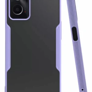 Newface Oppo A96 Kılıf Platin Silikon - Lila