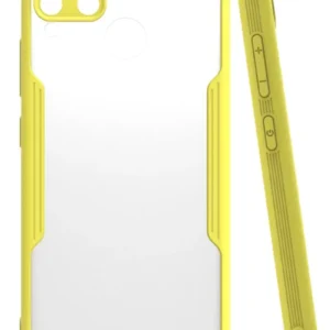 Newface Realme C15 Kılıf Platin Silikon - Sarı