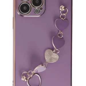 Newface İphone 13 Pro Max Kılıf Esila Silikon - Mor