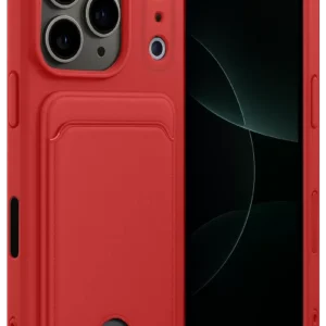 Newface Apple İphone 17 Pro Max Kelvin Kartvizitli Silikon - Kırmızı