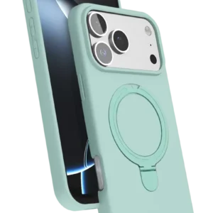 Newface Apple İphone 17 Pro Max Regal Magsafe Standlı Kapak - Su Yeşili