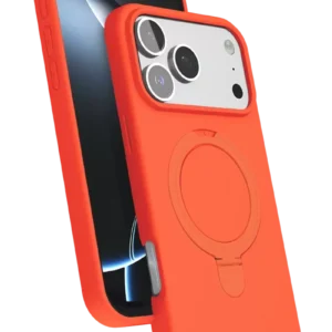 Newface Apple İphone 17 Pro Max Regal Magsafe Standlı Kapak - Turuncu