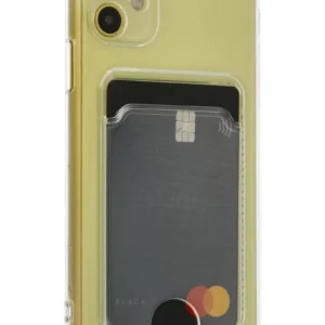 Newface İphone 11 Kılıf Kart Şeffaf Silikon - Şeffaf