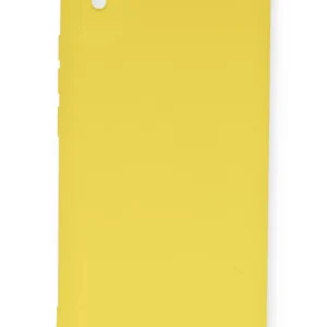 Newface Xiaomi Redmi 9a Kılıf Nano İçi Kadife Silikon - Sarı