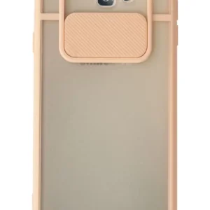 Newface Samsung Galaxy J7 Prime Kılıf Palm Buzlu Kamera Sürgülü Silikon - Pembe