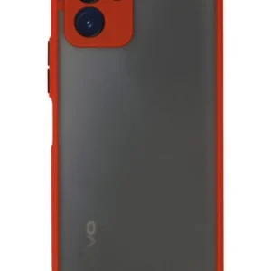 Newface Vivo Y15s Kılıf Montreal Silikon Kapak - Kırmızı