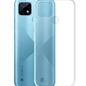 Newface Realme C21 Kılıf Deluxe 2mm Şeffaf Silikon - Şeffaf