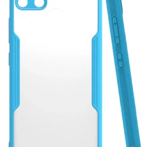 Newface Realme C15 Kılıf Platin Silikon - Mavi