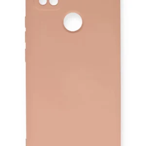 Newface Xiaomi Redmi 9c Kılıf Nano İçi Kadife Silikon - Pudra