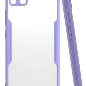 Newface Realme C15 Kılıf Platin Silikon - Lila