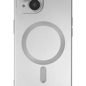 Newface İphone 14 Plus Kılıf Moshi Lens Magneticsafe Silikon - Gümüş