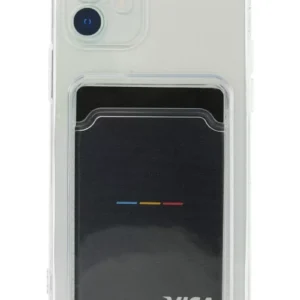 Newface İphone 12 Kılıf Kart Şeffaf Silikon - Şeffaf