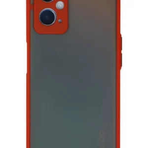 Newface Oppo A96 Kılıf Montreal Silikon Kapak - Kırmızı