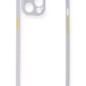 Newface İphone 12 Pro Kılıf Miami Şeffaf Silikon - Lila