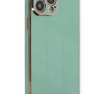 Newface İphone 15 Pro Kılıf Volet Silikon - Açık Yeşil