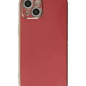 Newface İphone 15 Kılıf Volet Silikon - Kırmızı