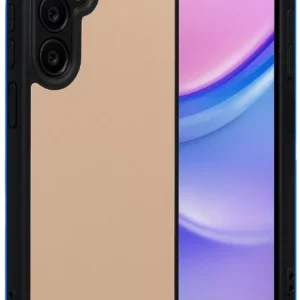 Newface Samsung Galaxy M15 Kılıf Aras Deri Kapak - Pudra