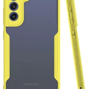 Newface Samsung Galaxy S21 Fe Kılıf Platin Silikon - Sarı