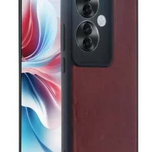 Newface Oppo Reno 11f Kılıf Aras Deri Kapak - Bordo