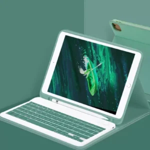 Newface İpad Pro 11 (2022) Kılıf Kc01 Smart Klavyeli Tablet Kılıfı - Koyu Yeşil