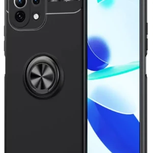 Newface Xiaomi Mi 11 Lite Kılıf Range Yüzüklü Silikon - Siyah