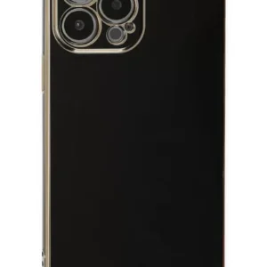 Newface İphone 15 Pro Max Kılıf Volet Silikon - Siyah