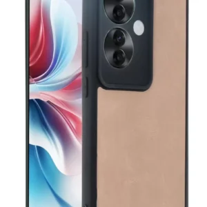 Newface Oppo Reno 11f Kılıf Aras Deri Kapak - Pudra