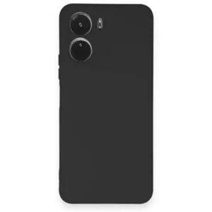 Newface Vivo Y16 Kılıf Nano İçi Kadife Silikon - Siyah