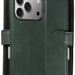 Newface Apple İphone 17 Pro Trend S Plus Kapaklı Kılıf - Yeşil