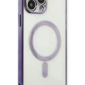 Newface İphone 13 Pro Kılıf Magneticsafe Lazer Silikon - Mor