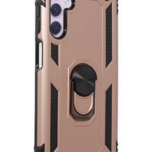 Newface Samsung Galaxy A24 4g Kılıf Sofya Yüzüklü Silikon Kapak - Rose