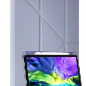 Newface Samsung Galaxy P610 Tab S6 Lite 10.4 Kılıf Kalemlikli Mars Tablet Kılıfı - Lila