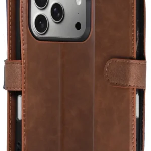 Newface Apple İphone 17 Pro Trend S Plus Kapaklı Kılıf - Taba