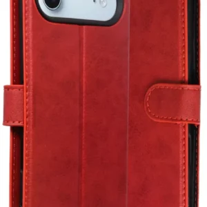 Newface Apple İphone 17 Air Trend S Plus Kapaklı Kılıf - Kırmızı