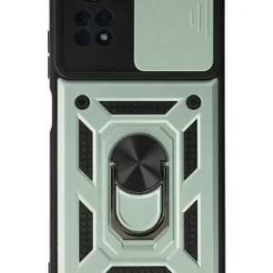 Newface Xiaomi Poco X4 Pro 5g Kılıf Pars Lens Yüzüklü Silikon - Yeşil