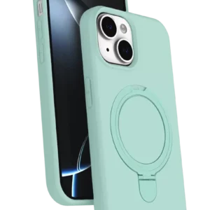 Newface Apple İphone 15 Plus Regal Magsafe Standlı Kapak - Su Yeşili
